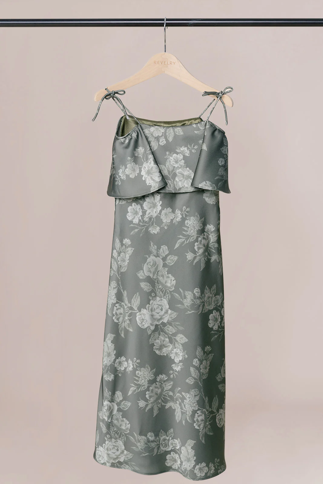 Kids Riley Convertible Satin Floral Print Dress | Made To Order - Image 12