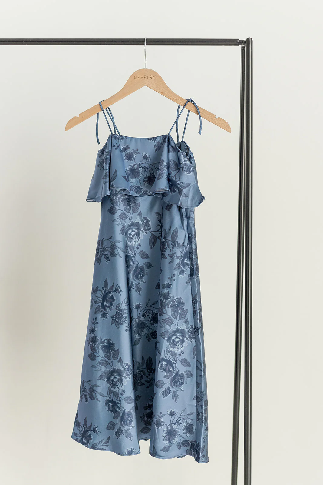 Kids Riley Convertible Satin Floral Print Dress | Made To Order - Image 14