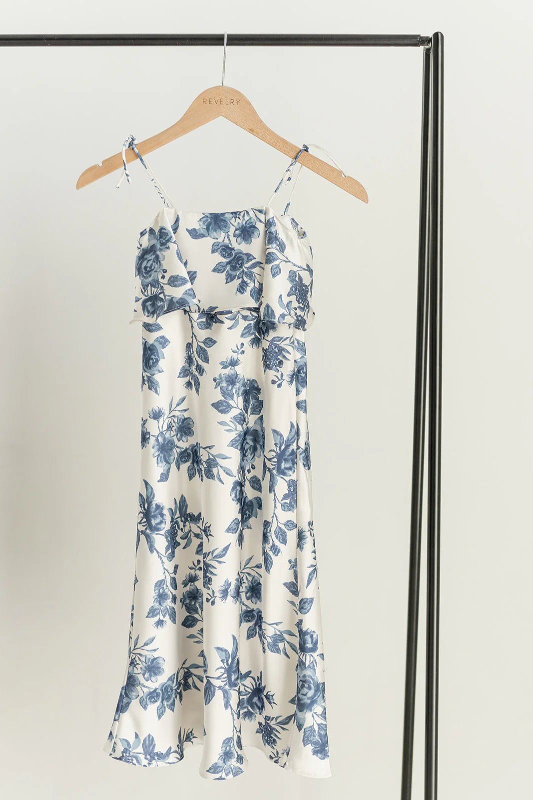 Kids Riley Convertible Satin Floral Print Dress | Made To Order - Image 15