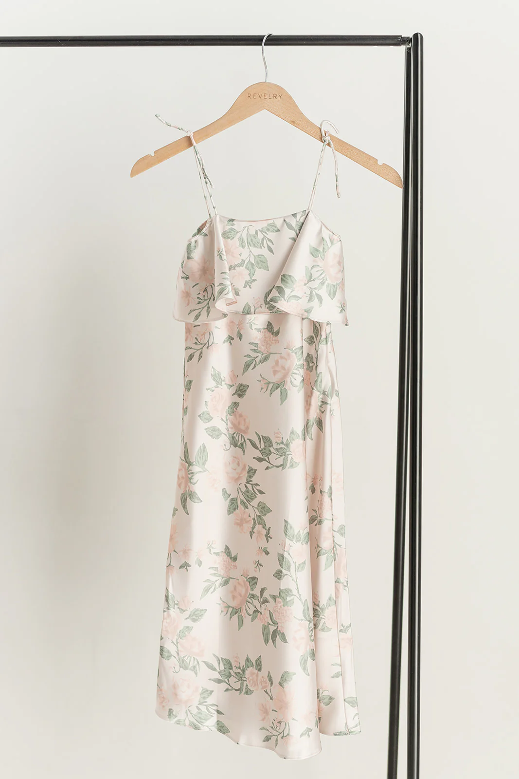 Kids Riley Convertible Satin Floral Print Dress | Made To Order - Image 16