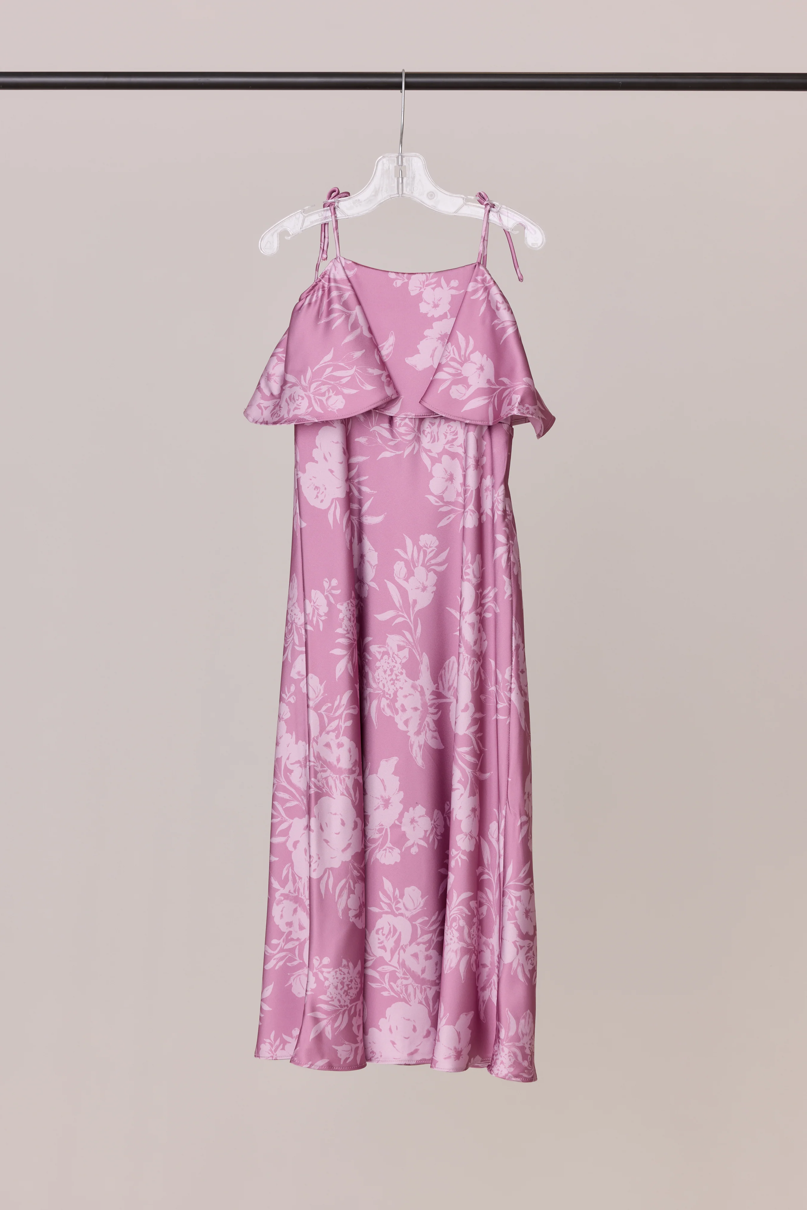 Kids Riley Convertible Satin Floral Print Dress | Made To Order - Image 23