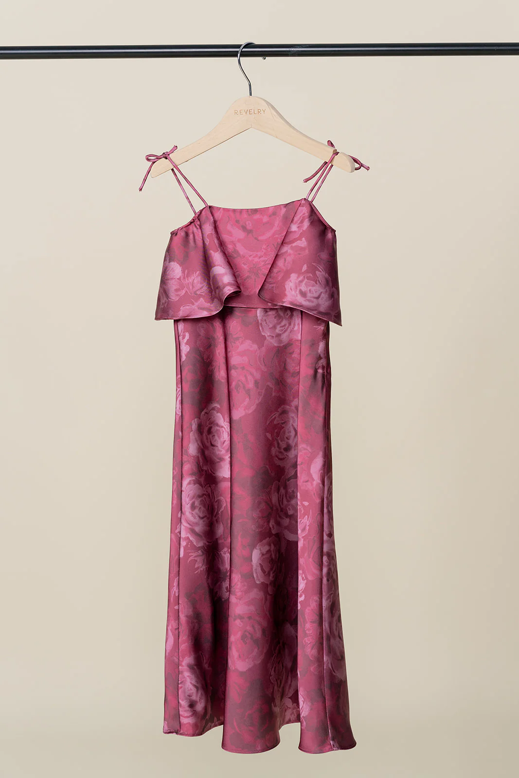 Kids Riley Convertible Satin Floral Print Dress | Made To Order - Image 9