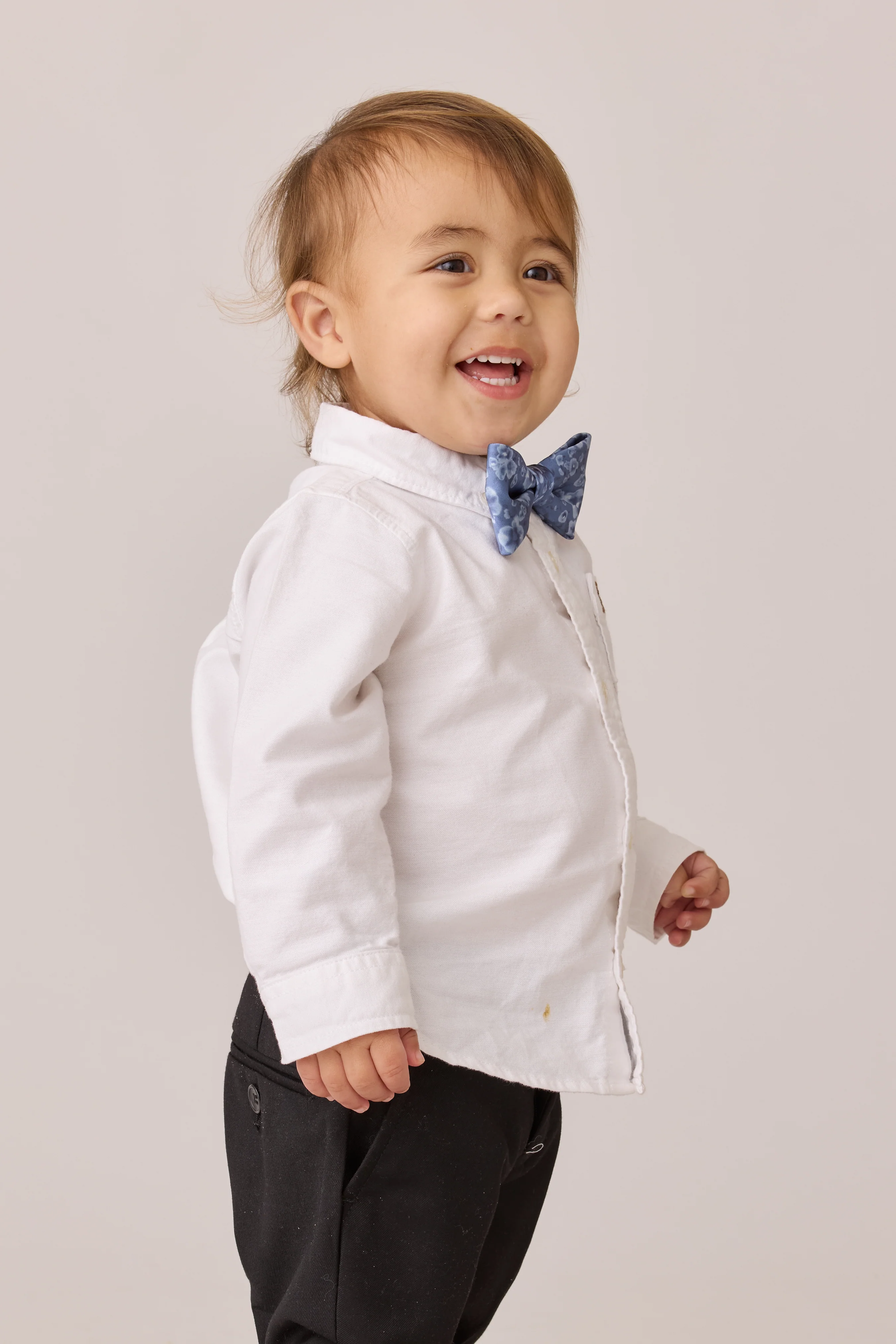 Kids Satin Floral Print Bowtie | Made To Order - Image 2