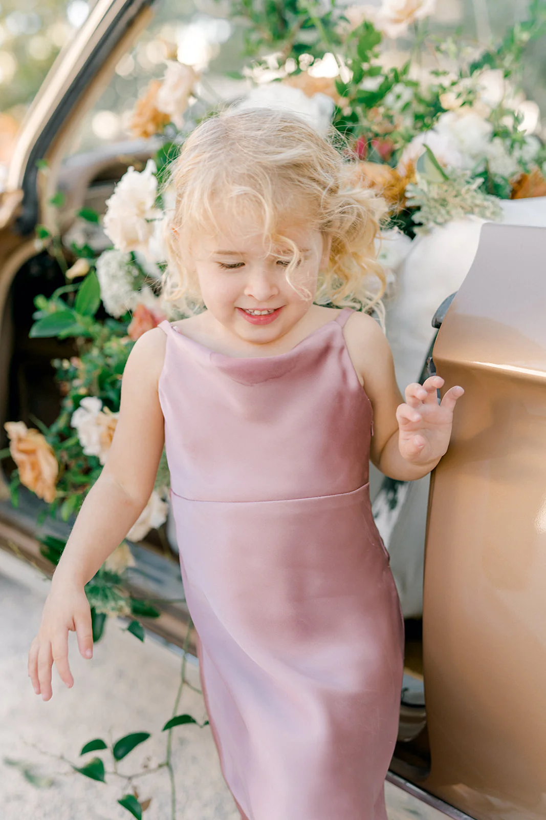 Kids Skye Satin Dress | Made To Order - Image 5