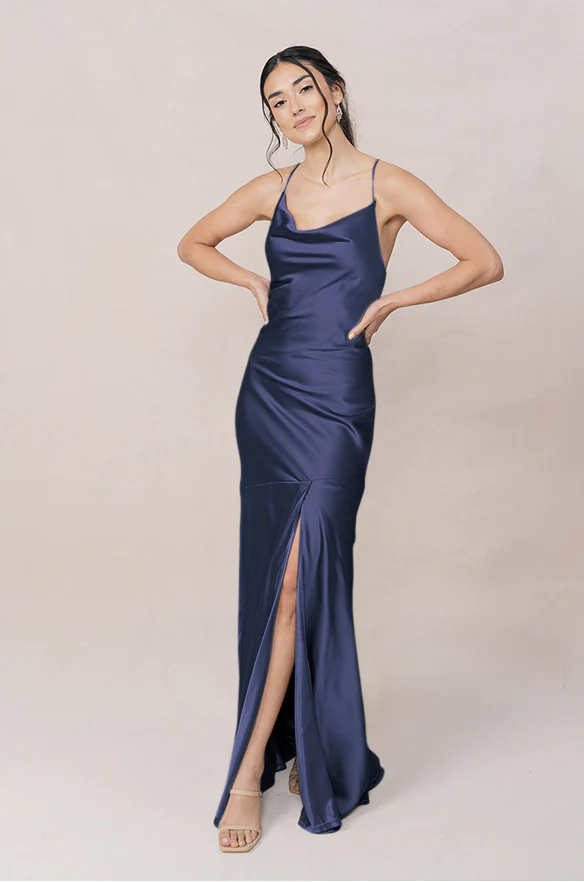 Kimora Satin Dress | Made To Order - Image 100