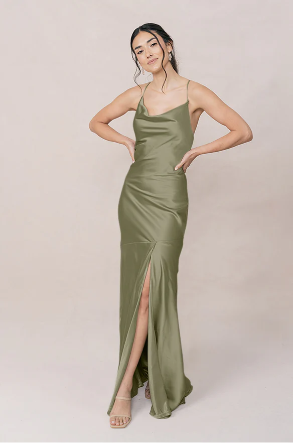 Kimora Satin Dress | Made To Order - Image 114