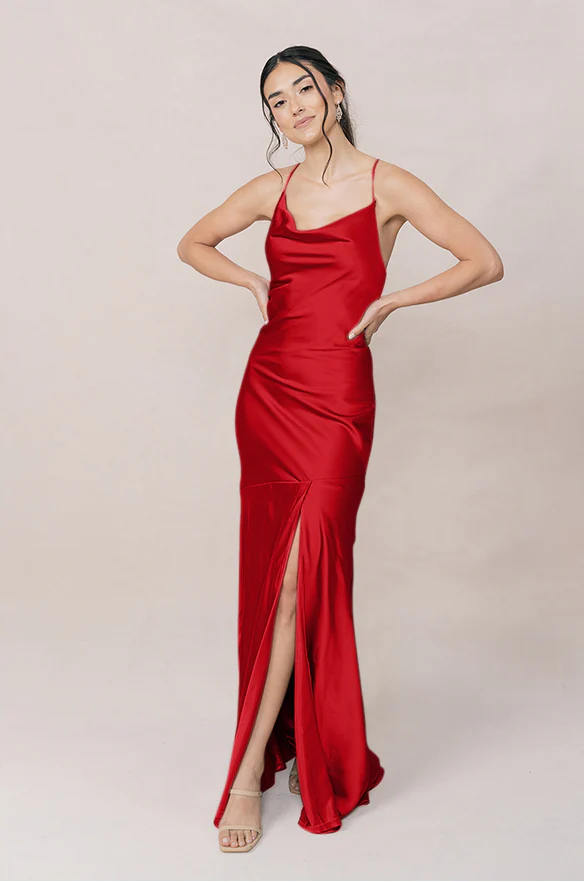 Kimora Satin Dress | Made To Order - Image 124
