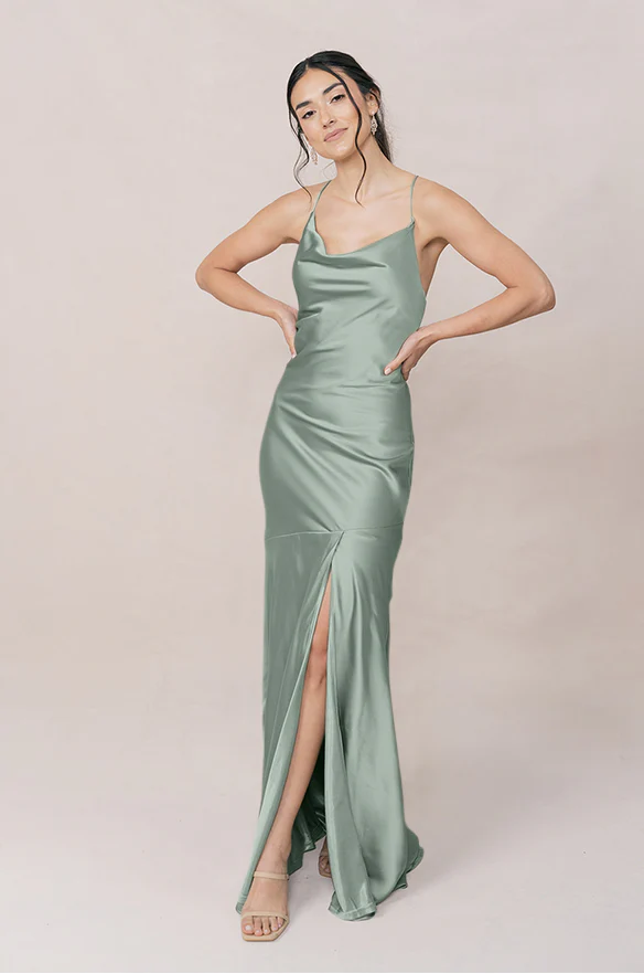 Kimora Satin Dress | Made To Order - Image 136