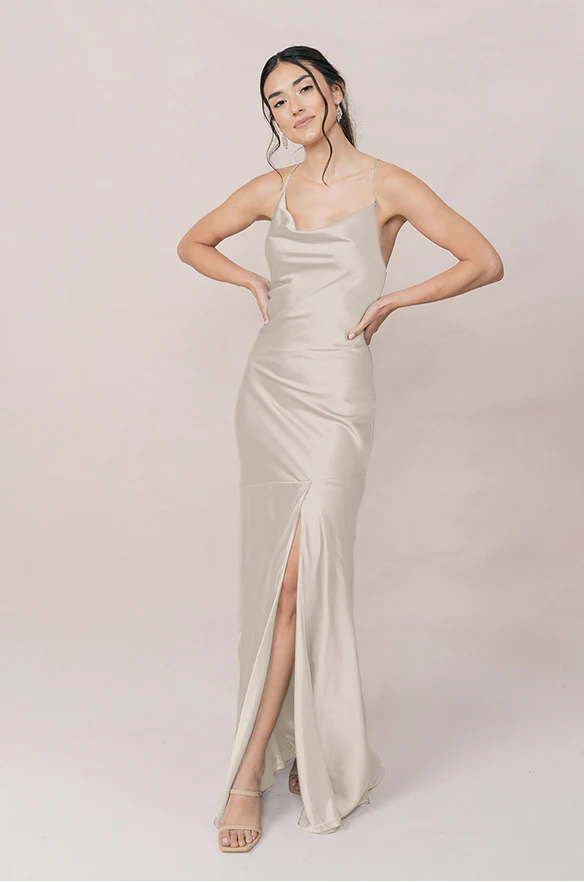 Kimora Satin Dress | Made To Order - Image 142