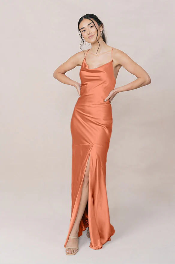 Kimora Satin Dress | Made To Order - Image 144
