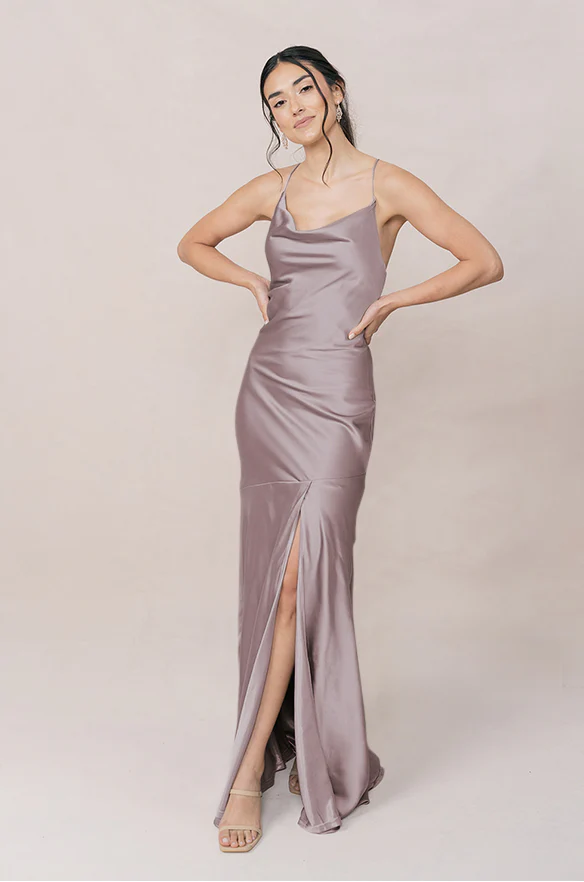 Kimora Satin Dress | Made To Order - Image 146