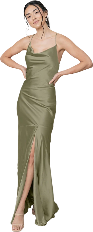 Kimora Satin Dress | Made To Order - Image 40