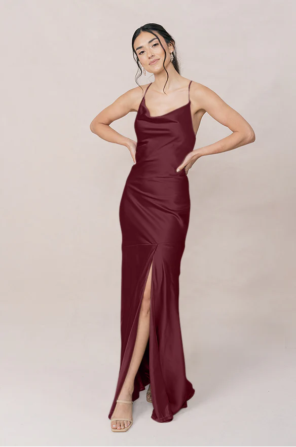 Kimora Satin Dress | Made To Order - Image 68