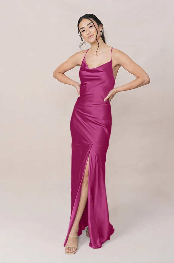Kimora Satin Dress | Made To Order - Image 90