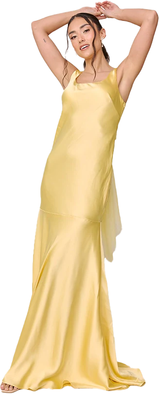 Lana Satin + Tulle Dress | Made To Order - Image 77