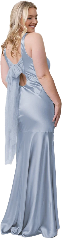 Lana Satin + Tulle Dress | Made To Order - Image 83