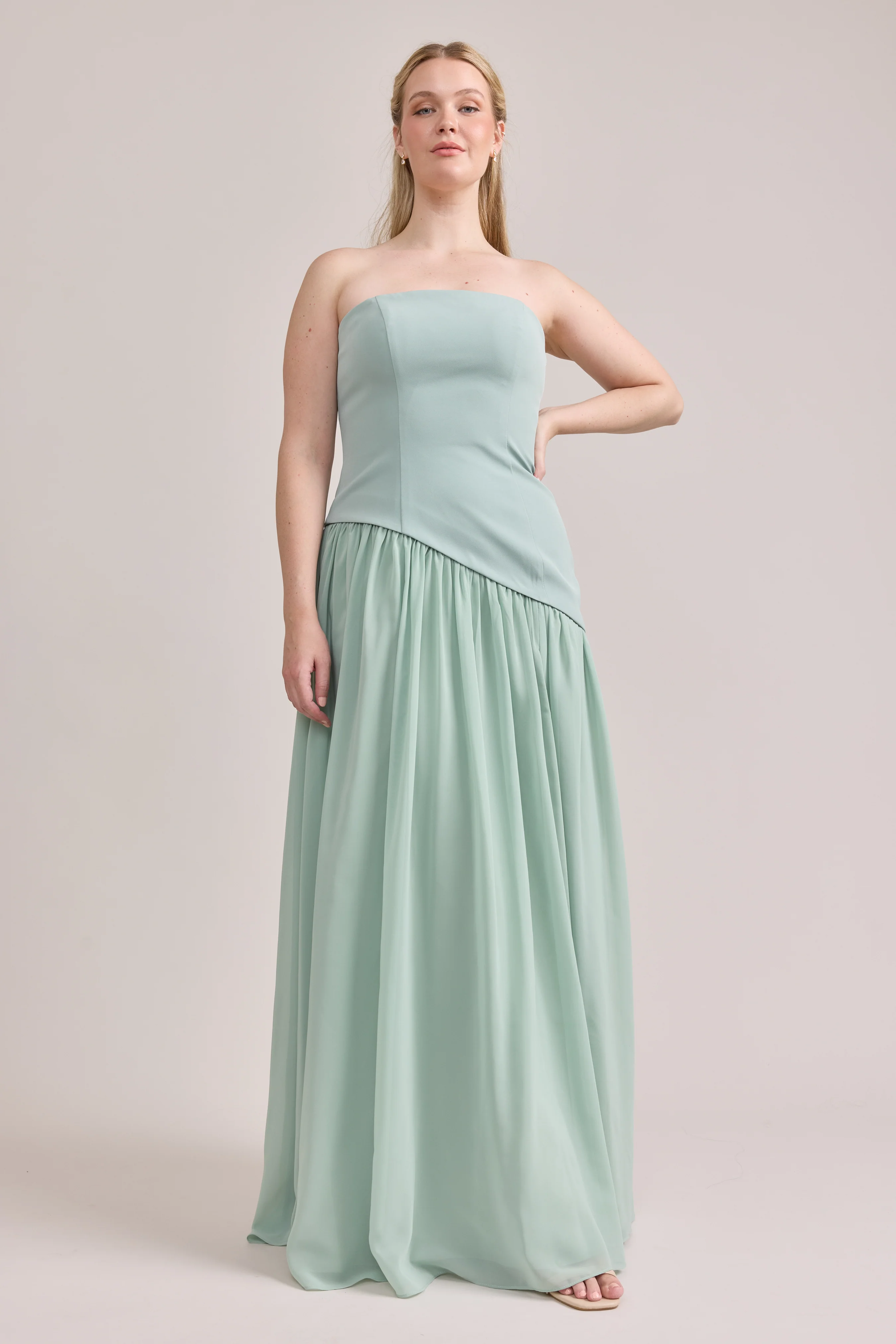 Lennox Crepe + Chiffon Dress | Made To Order - Image 58