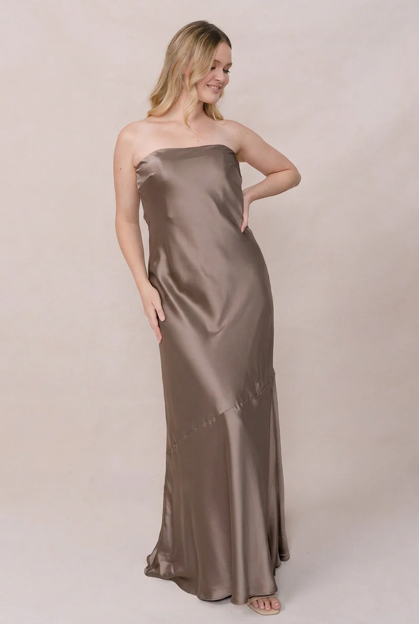 Leo Satin Dress | Made To Order - Image 181