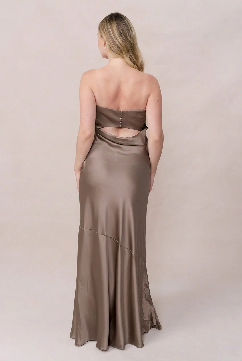 Leo Satin Dress | Made To Order - Image 182