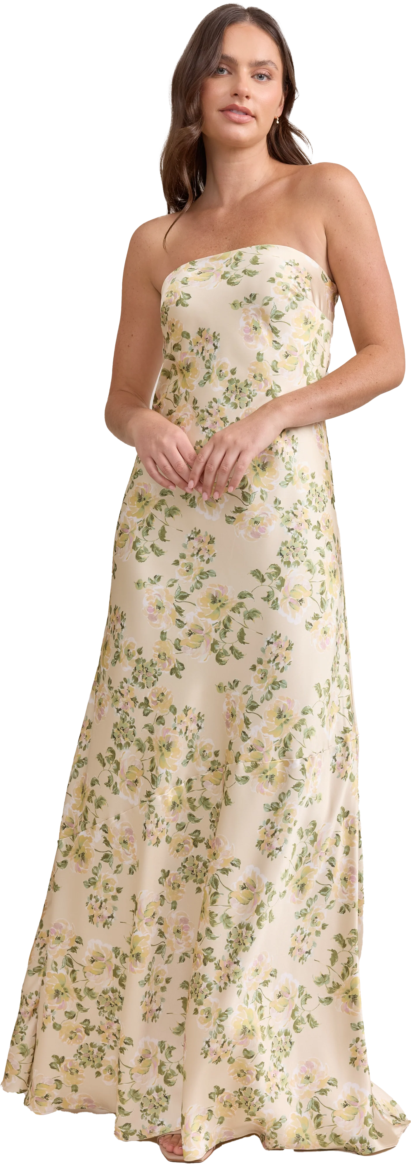 Leo Satin Floral Print Dress | Made To Order - Image 28