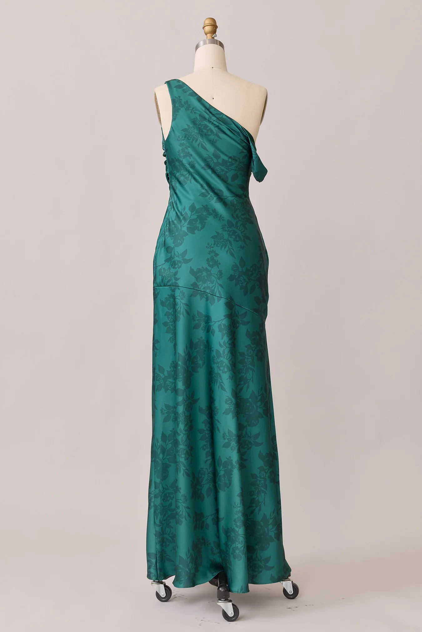 Livvy Satin Floral Print Dress | Made To Order - Image 20