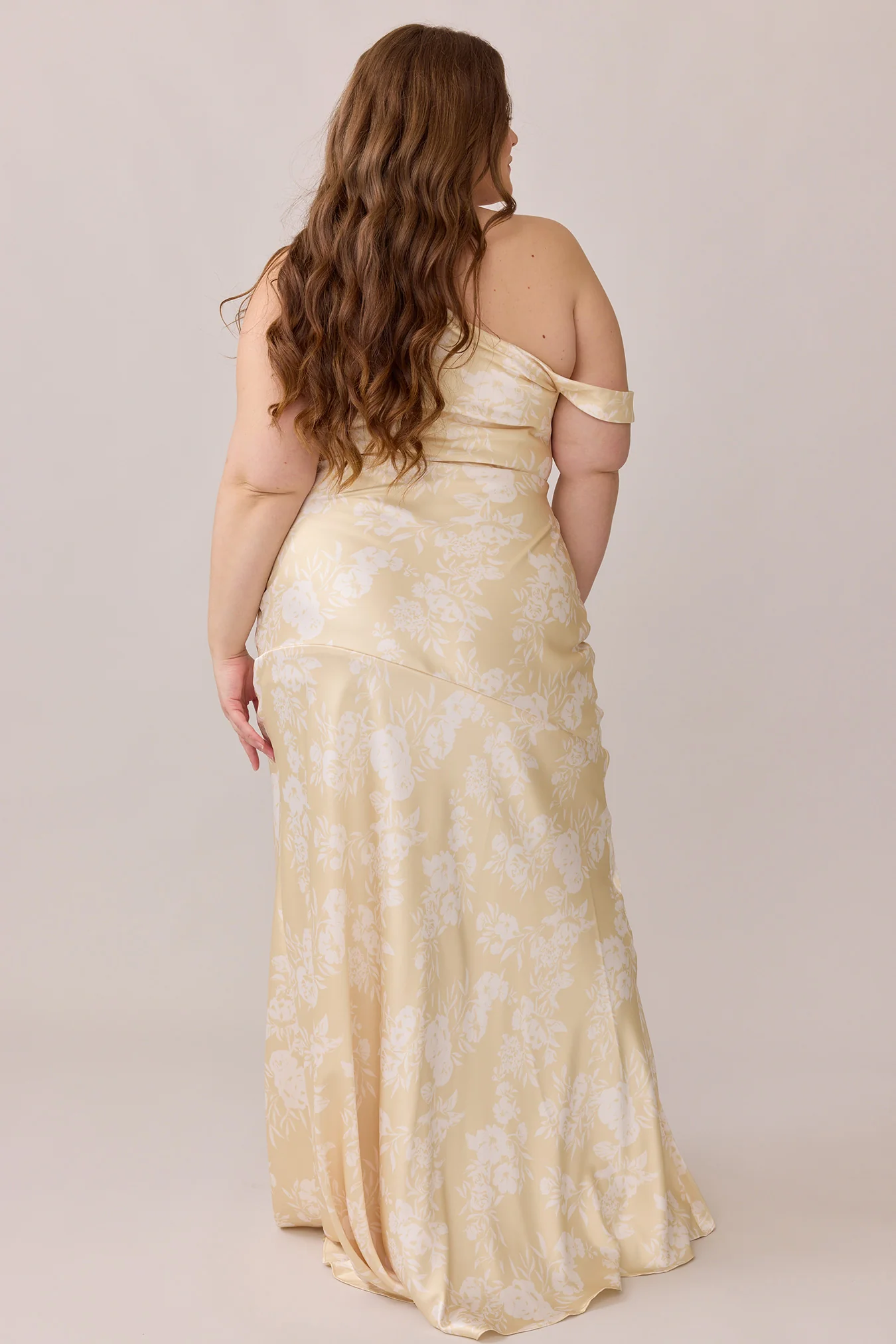 Livvy Satin Floral Print Dress | Made To Order - Image 46
