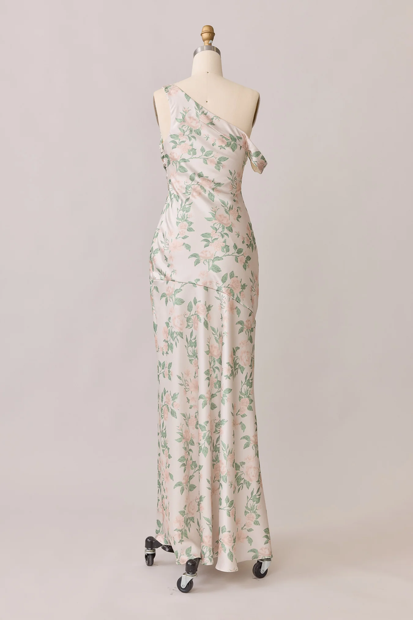 Livvy Satin Floral Print Dress | Made To Order - Image 65