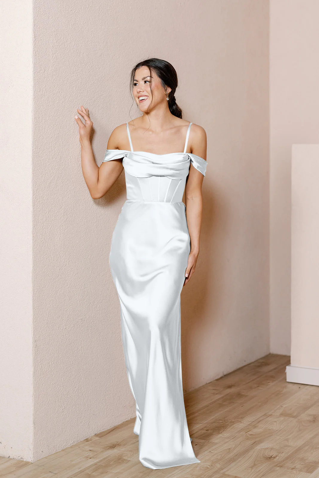 London Convertible Satin Dress | Made To Order - Image 104