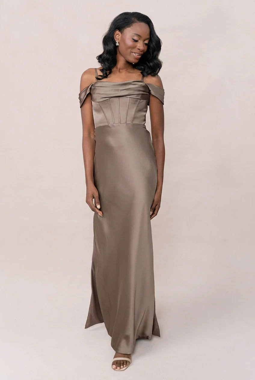 London Convertible Satin Dress | Made To Order - Image 118