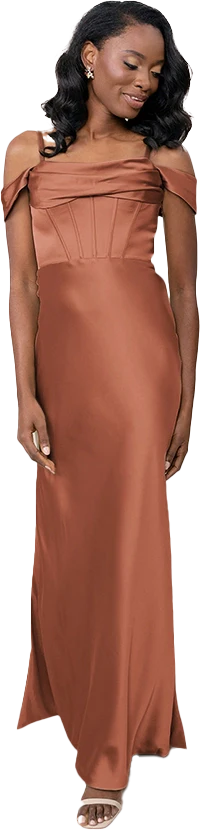 London Convertible Satin Dress | Made To Order - Image 19