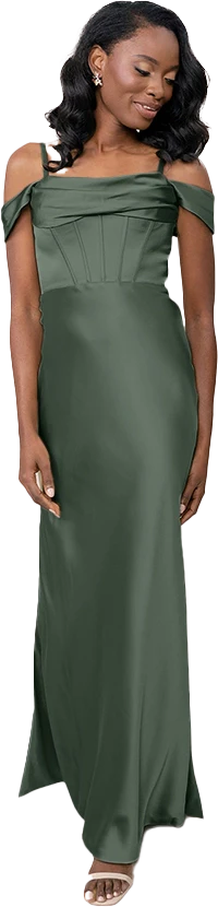 London Convertible Satin Dress | Made To Order - Image 20