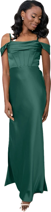 London Convertible Satin Dress | Made To Order - Image 24
