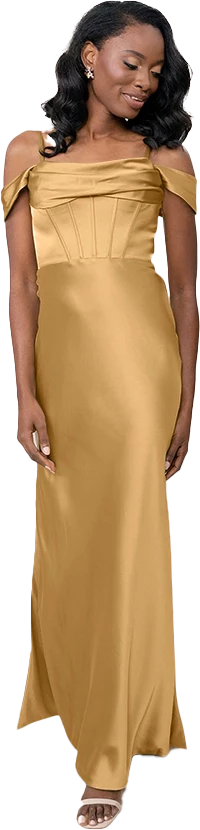 London Convertible Satin Dress | Made To Order - Image 28