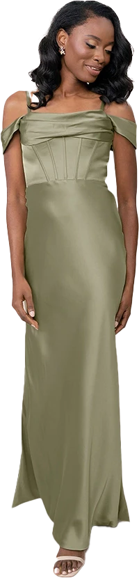 London Convertible Satin Dress | Made To Order - Image 39