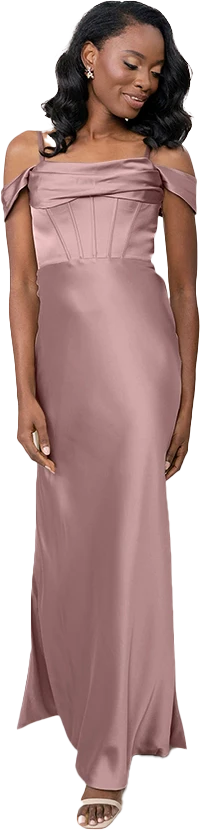London Convertible Satin Dress | Made To Order - Image 45