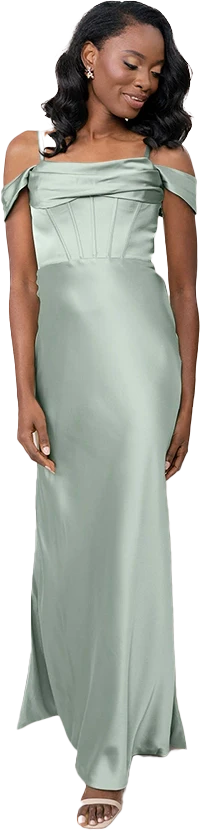 London Convertible Satin Dress | Made To Order - Image 48