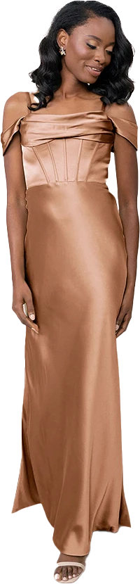 London Convertible Satin Dress | Made To Order - Image 55