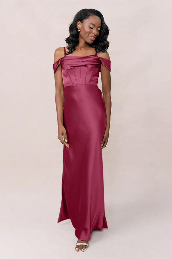 London Convertible Satin Dress | Made To Order - Image 57