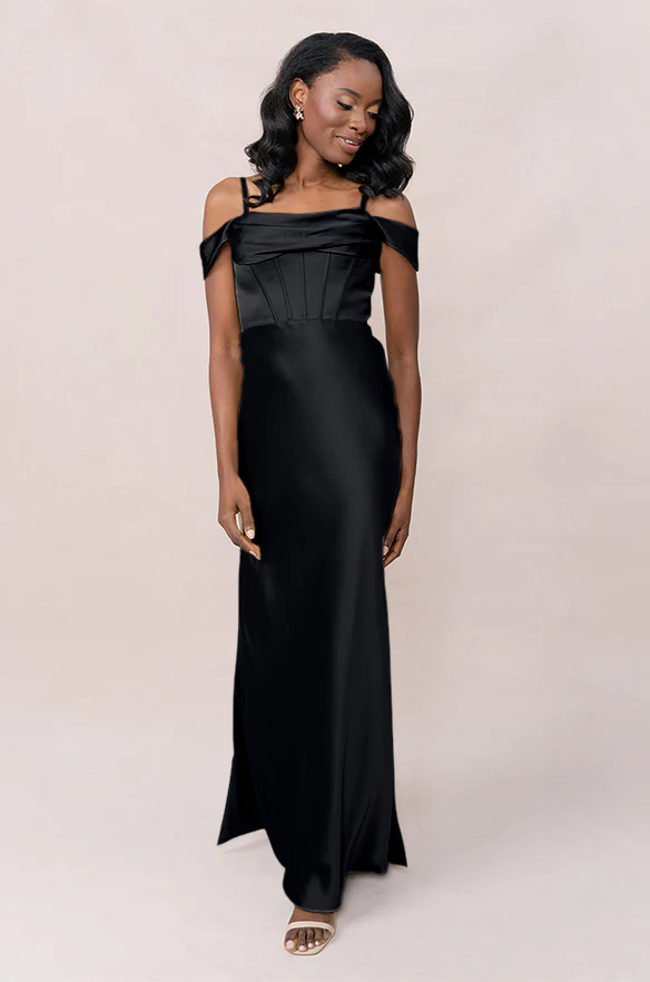 London Convertible Satin Dress | Made To Order - Image 58