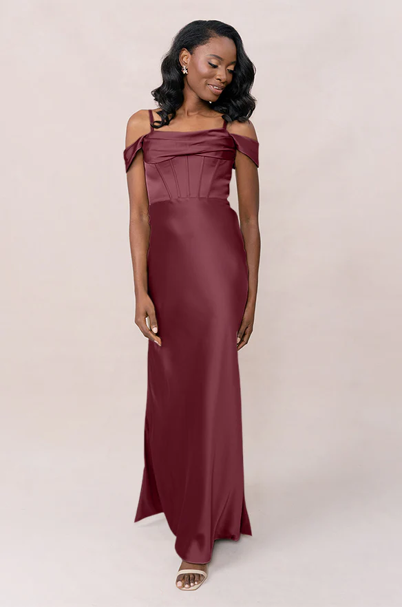 London Convertible Satin Dress | Made To Order - Image 61
