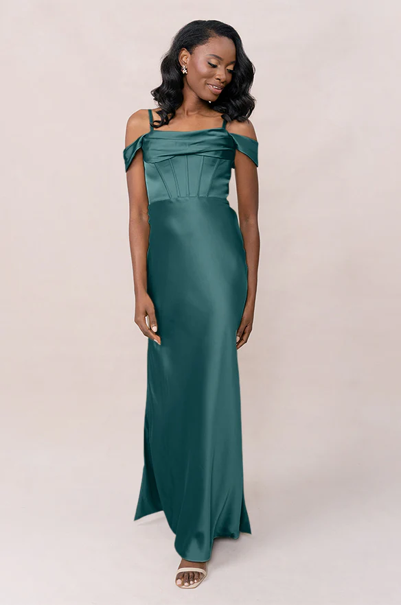 London Convertible Satin Dress | Made To Order - Image 63