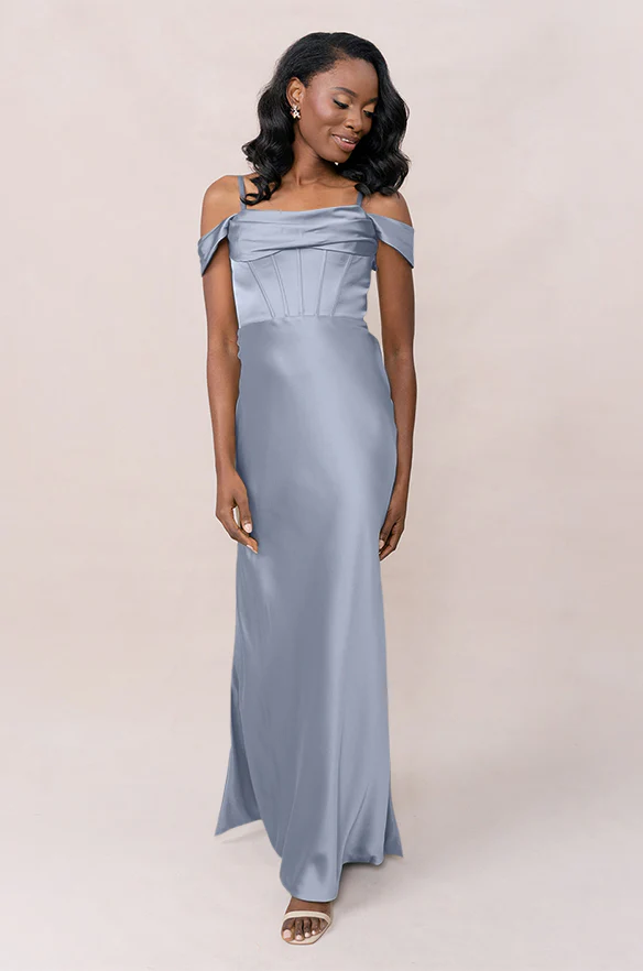 London Convertible Satin Dress | Made To Order - Image 71