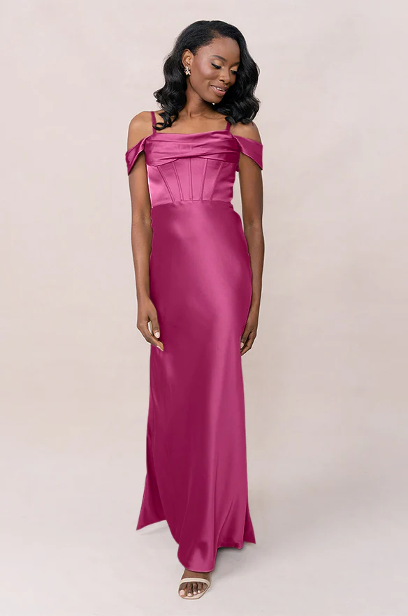 London Convertible Satin Dress | Made To Order - Image 72