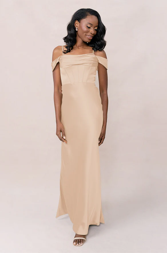 London Convertible Satin Dress | Made To Order - Image 75