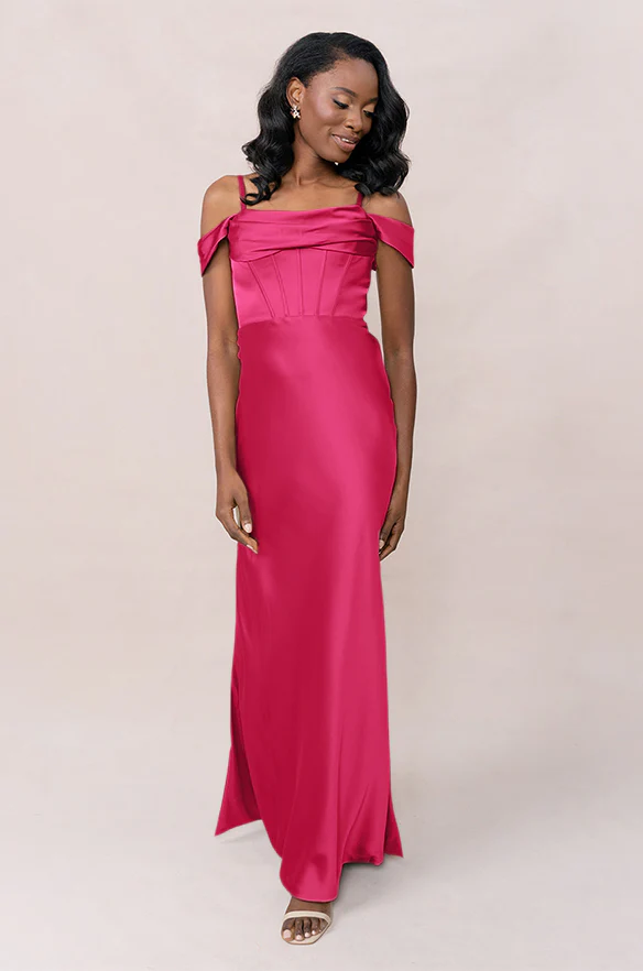 London Convertible Satin Dress | Made To Order - Image 76