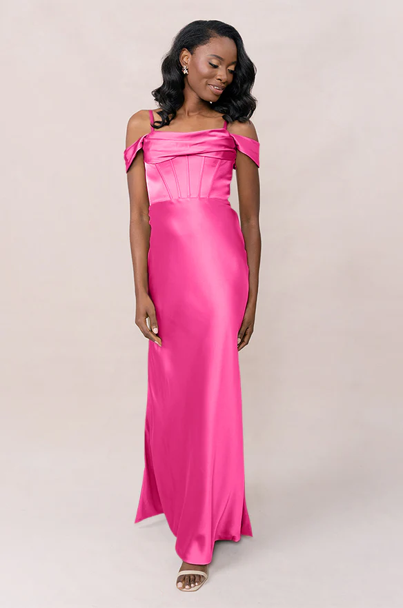 London Convertible Satin Dress | Made To Order - Image 82