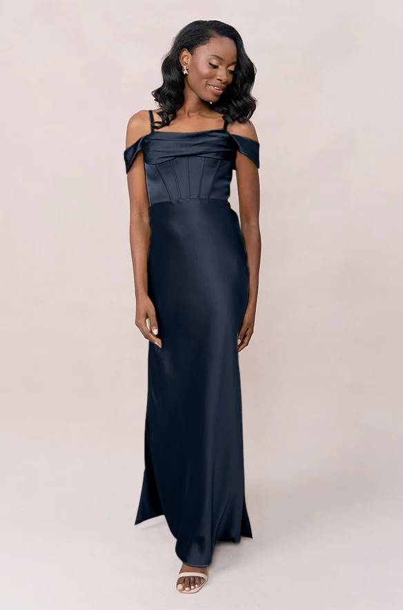 London Convertible Satin Dress | Made To Order - Image 85