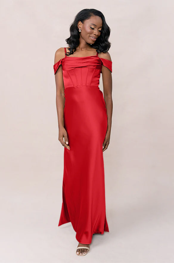 London Convertible Satin Dress | Made To Order - Image 88