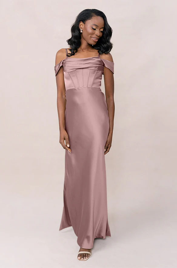 London Convertible Satin Dress | Made To Order - Image 90