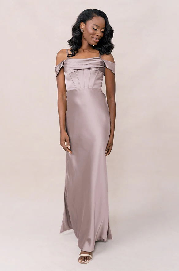 London Convertible Satin Dress | Made To Order - Image 98